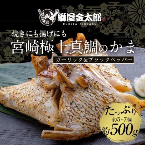 匠が育てた極上の鯛 タイ たい 鯛カマ約500g（5～7個入り）ガーリック&ブラックペッパー味 2024 ギフト プレゼント お返し 贈答品 年配 食品 塩焼き 唐揚げ等 簡単 料理 おつまみ